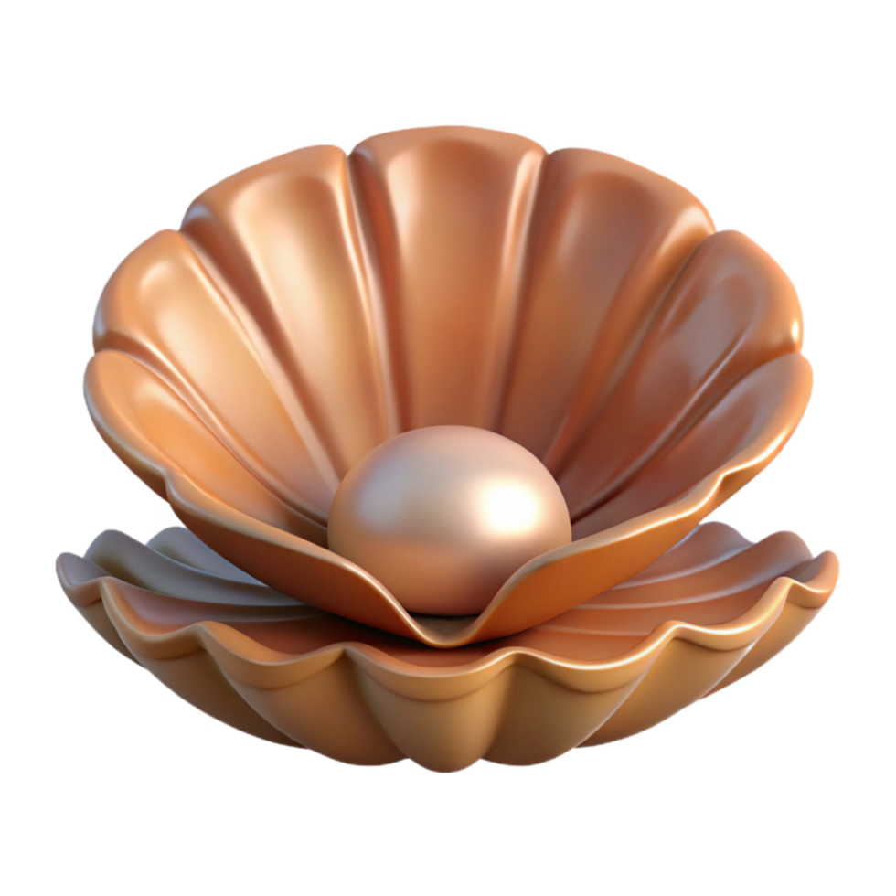 beautiful traditional Giant Clam Shell Cutout Open Position Isolated high quality png
