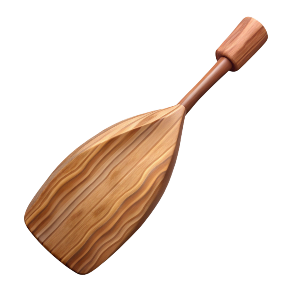 wonderful abstract Wooden Canoe Paddle Cutout Top View png