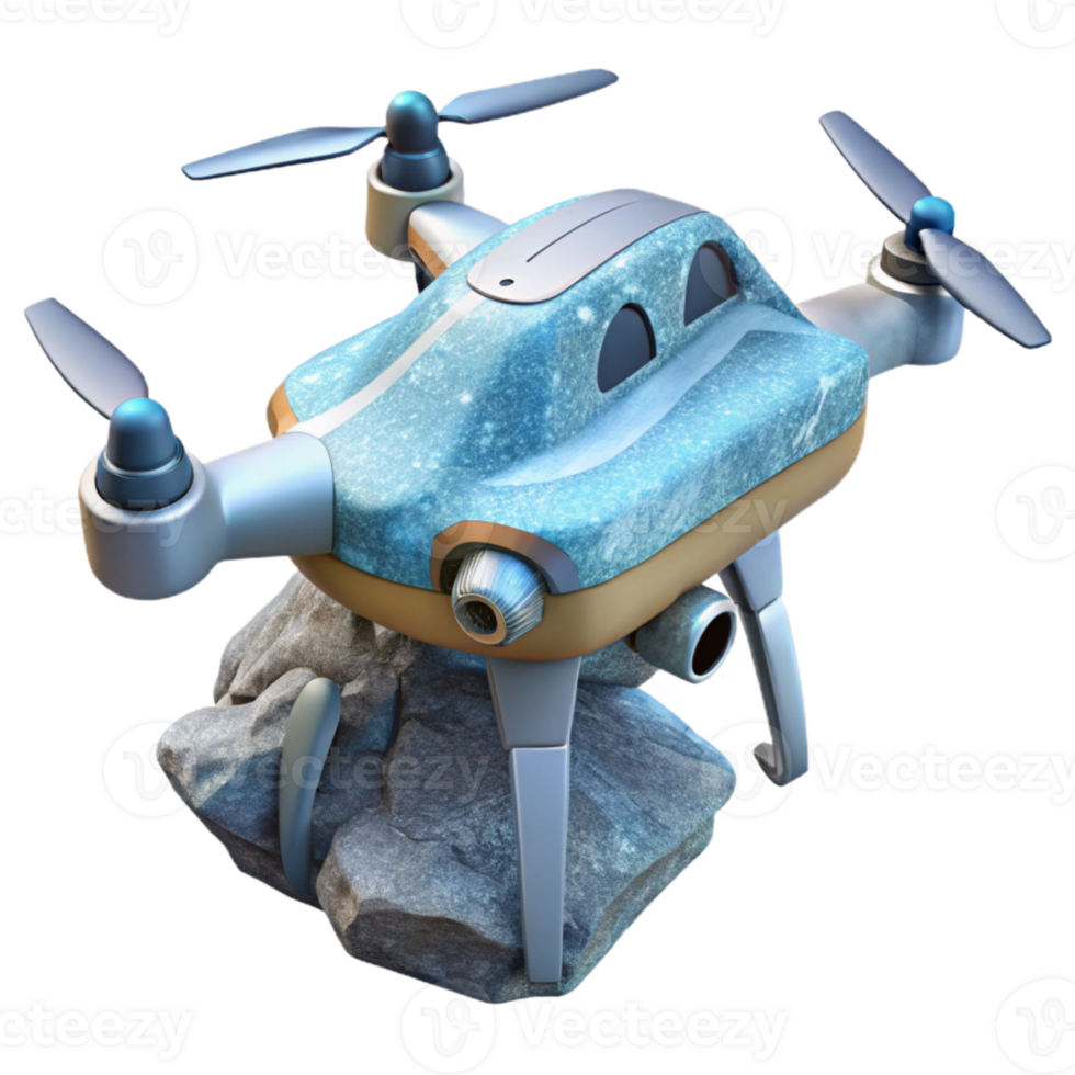 beautiful creative Glacier Monitoring Drone Isolated high quality png