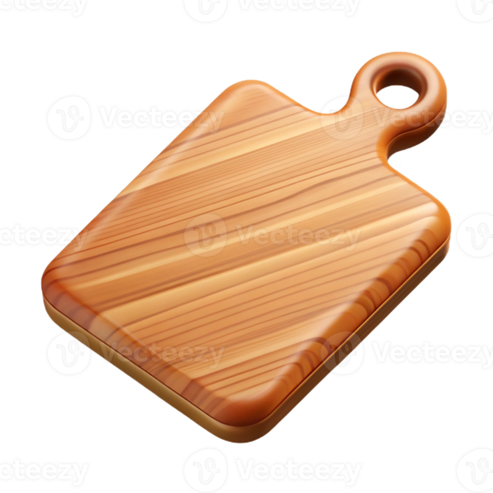 wonderful artistic Wooden Cutting Board Cutout Top View authentic png