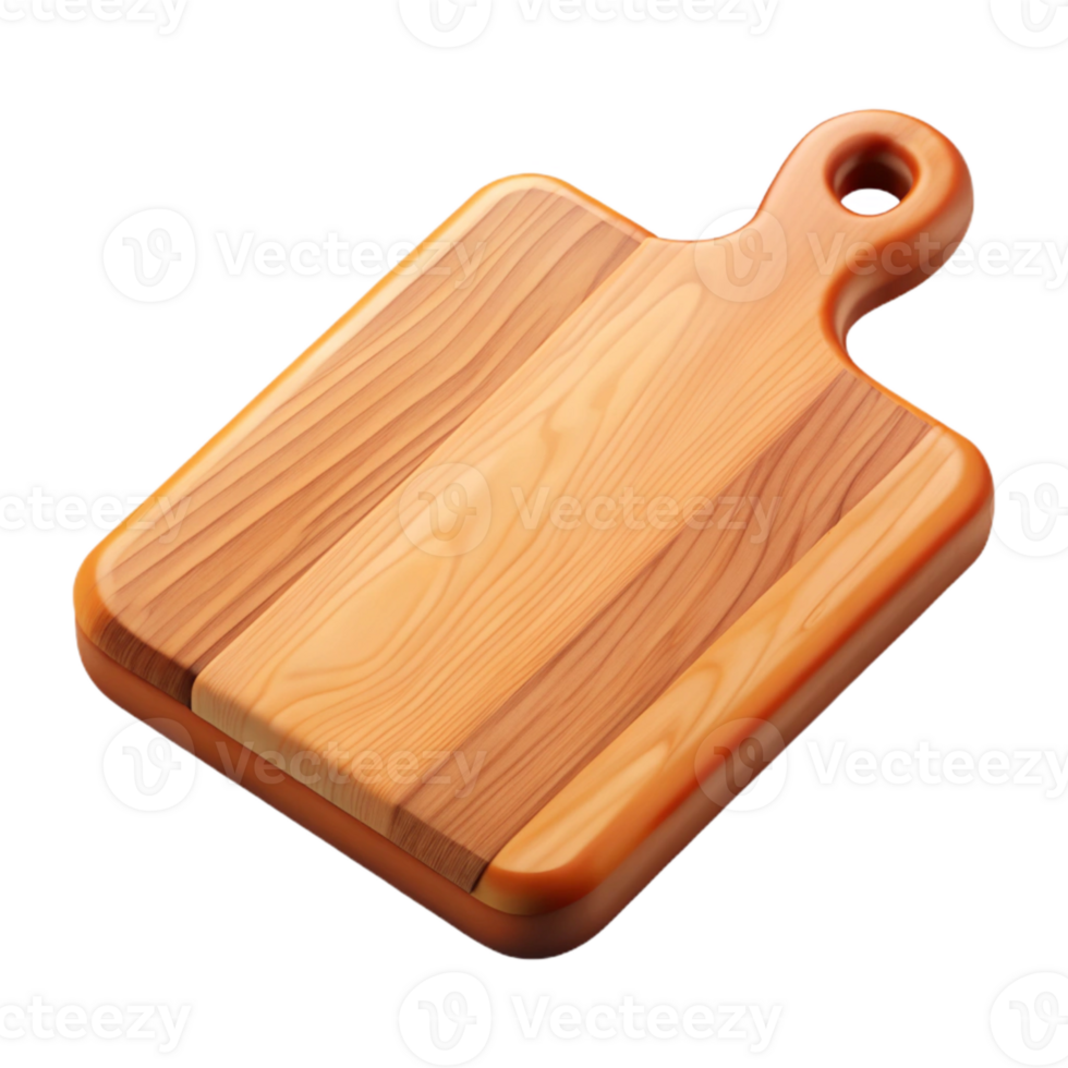 stunning vintage Wooden Cutting Board Top View Isolated authentic png