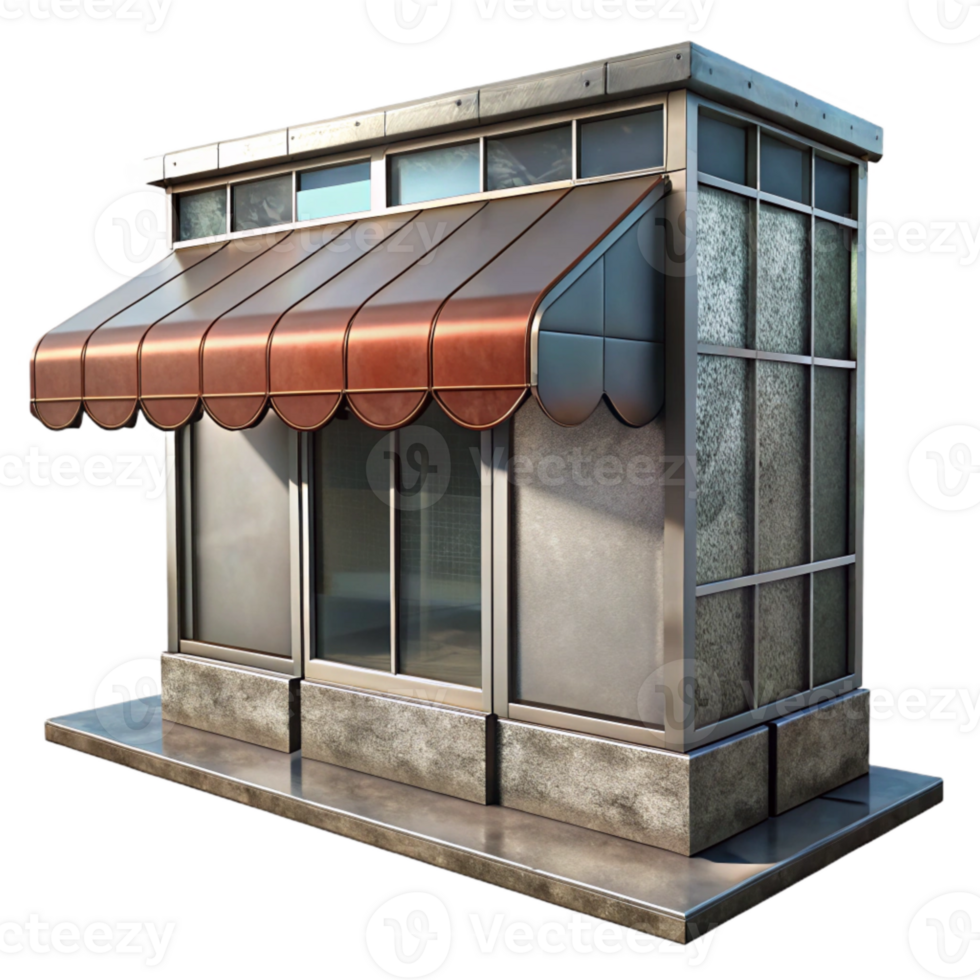 extraordinary classic Glass and Metal Facade Detail Transparent Background professional png