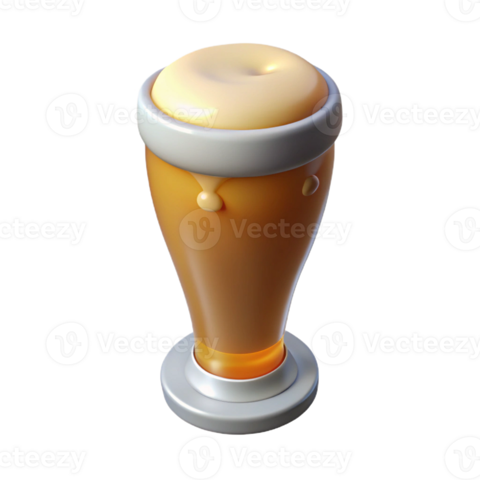 wonderful contemporary Glass Beer Pilsner Isolated on Transparent Background original png