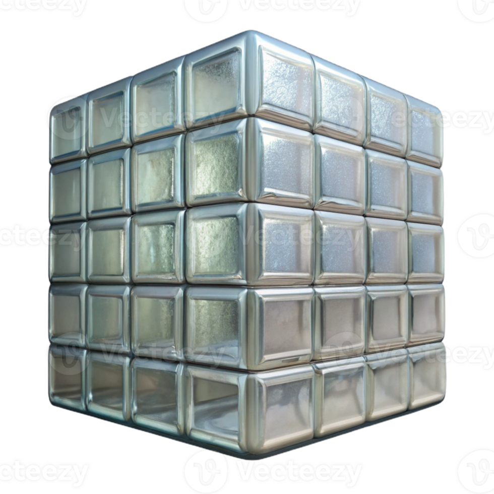 impressive rustic Glass Block Wall Translucent Pattern Isolated png