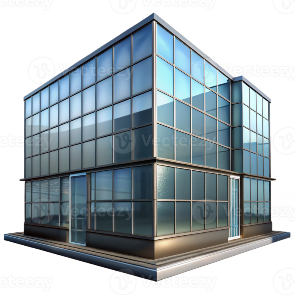 stunning classic Glass Building Facade Reflective Surface Isolated original png