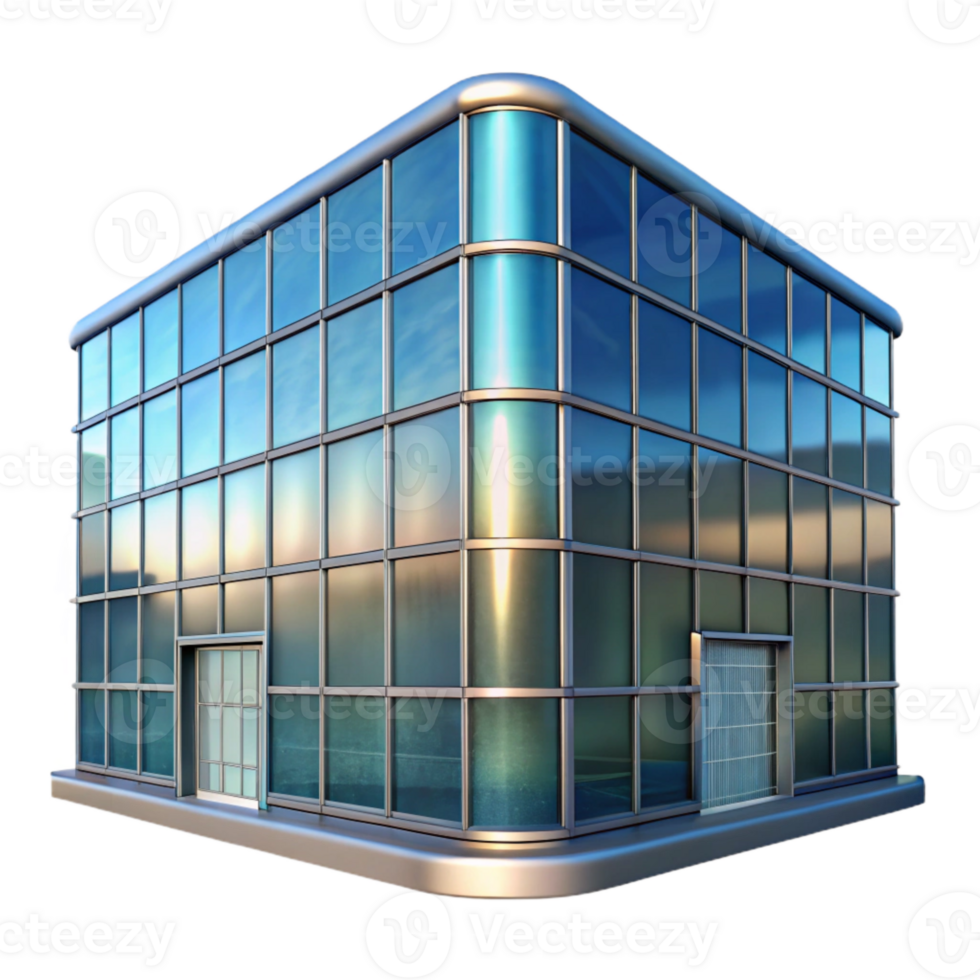 extraordinary rustic Glass Building Facade Reflective Surface Isolated detailed png
