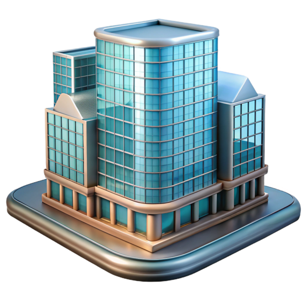 Glass Building Reflection Cityscape Transparent Element png