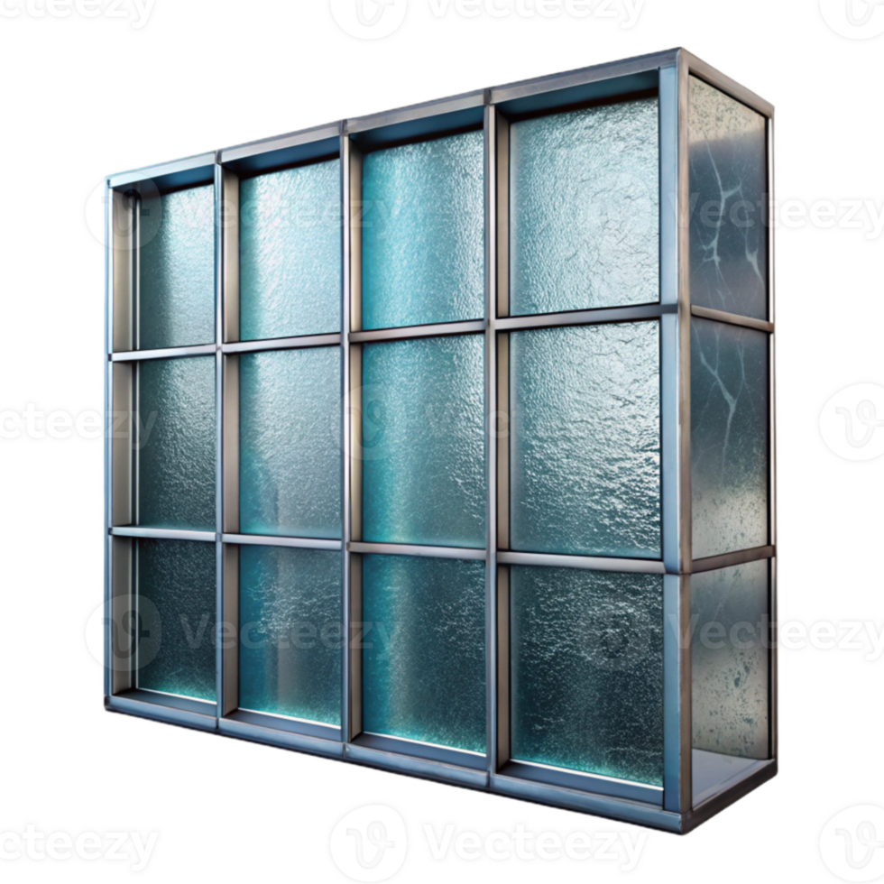 dramatic minimalist Glass Curtain Wall Pattern Isolated Element genuine png