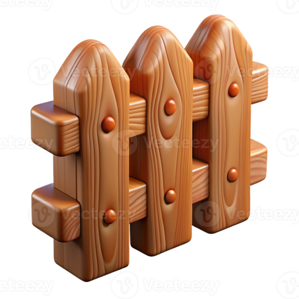 beautiful abstract Wooden Fence Isolated Element exclusive png