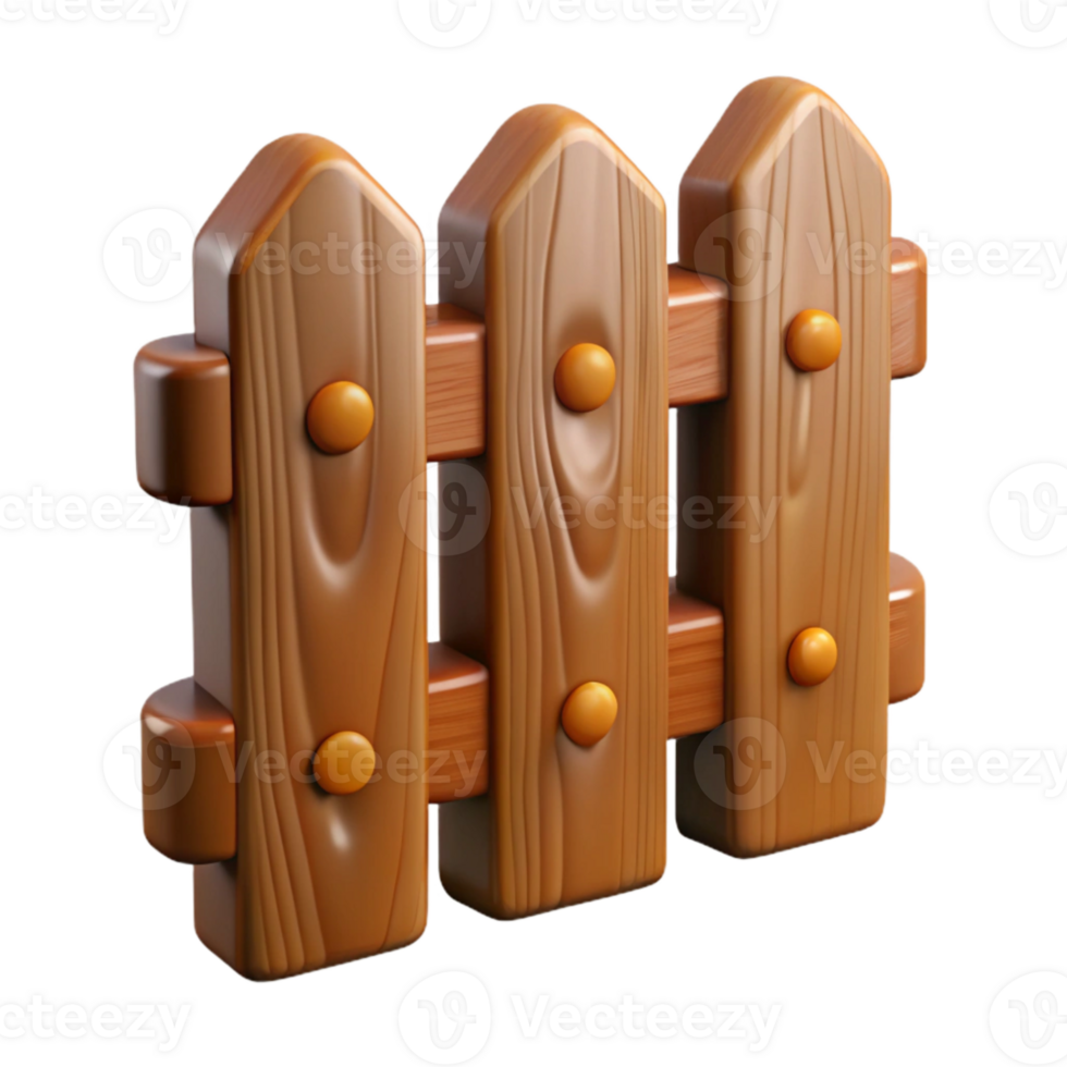 beautiful abstract Wooden Fence Isolated Element professional png