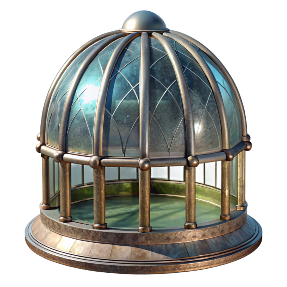 wonderful minimalist Glass Dome Structure Architectural Detail Transparent Element original png