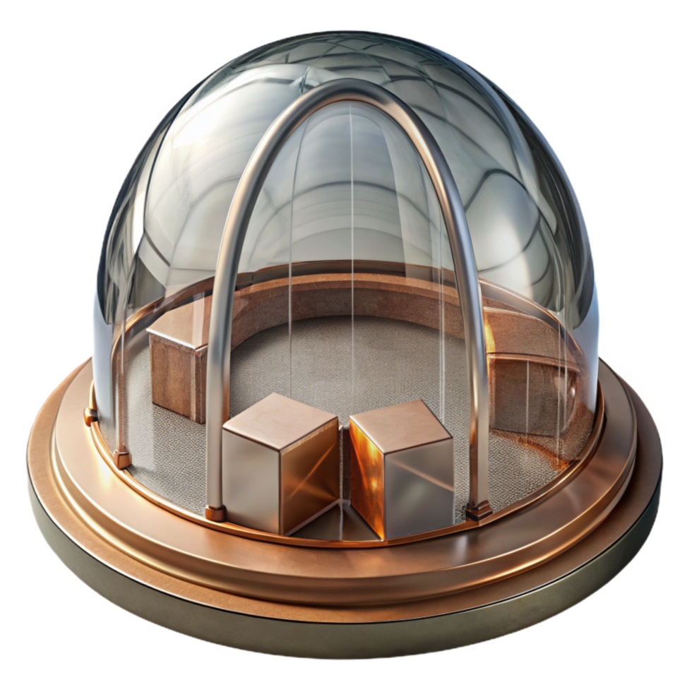 Glass Dome Structure Interior View Transparent Element png
