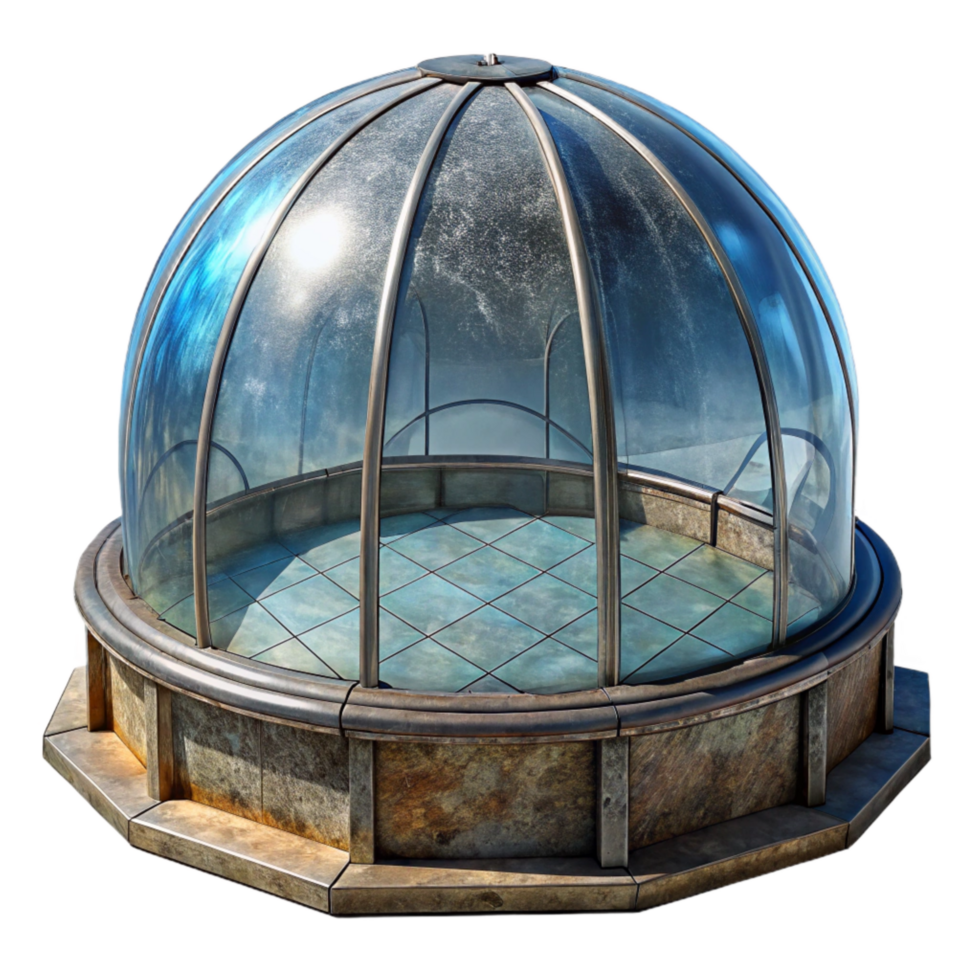 magnificent creative Glass Dome Structure Sky View Transparent Element high resolution png