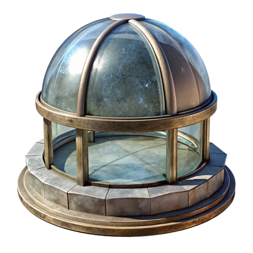 wonderful modern Glass Dome Structure Sky View Transparent Element authentic png