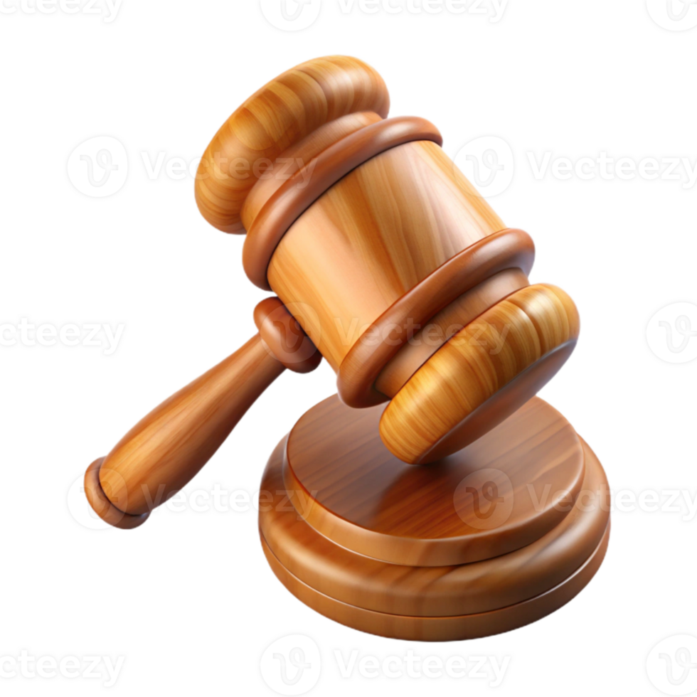 stunning abstract Wooden Gavel Side View with Sound Block Cutout high resolution png