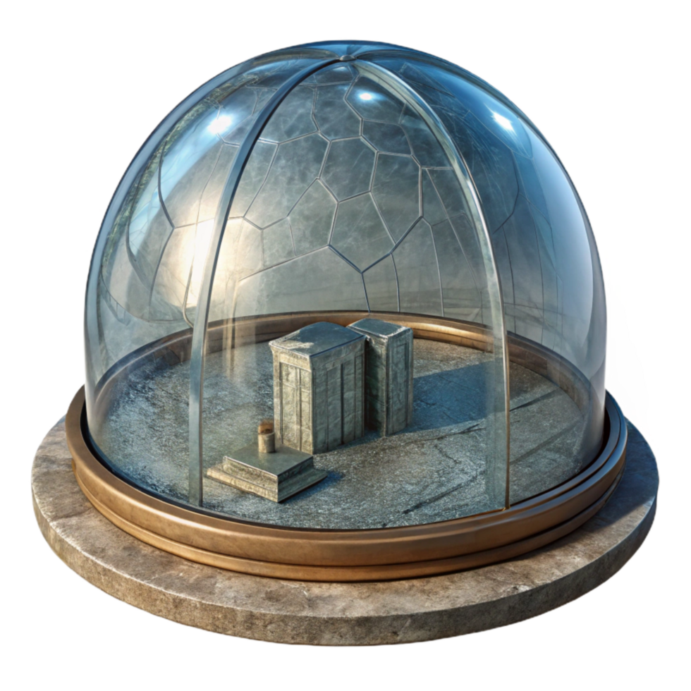 Glass Dome Structure Panoramic View Transparent Element png