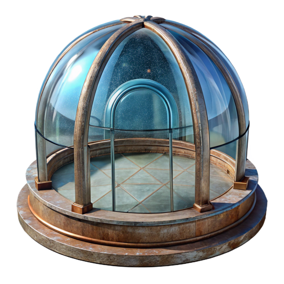 Glass Dome Structure Sky View Transparent Element png