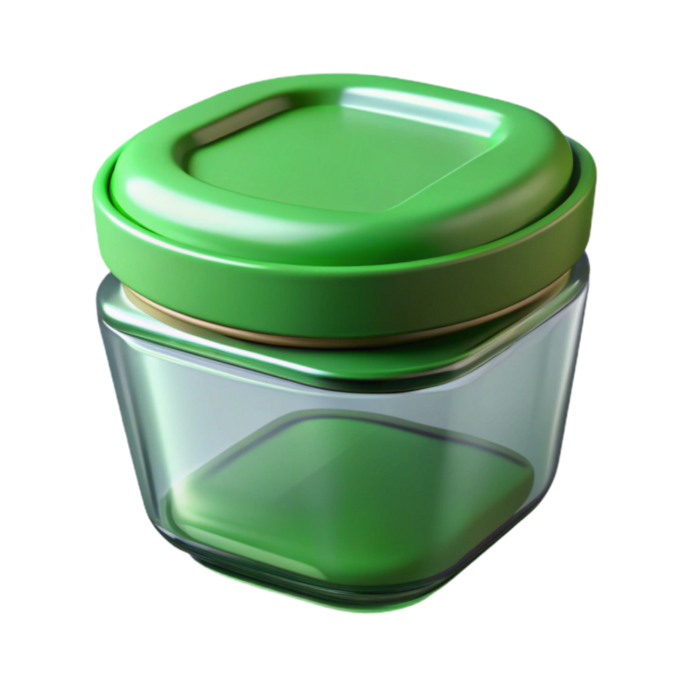 impressive minimalist Glass Food Storage Containers Set Isolated Cutout genuine png