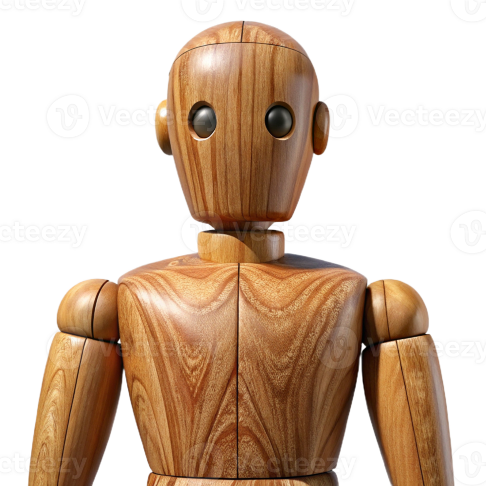 wonderful vintage Wooden Mannequin Front View Isolated Element high quality png
