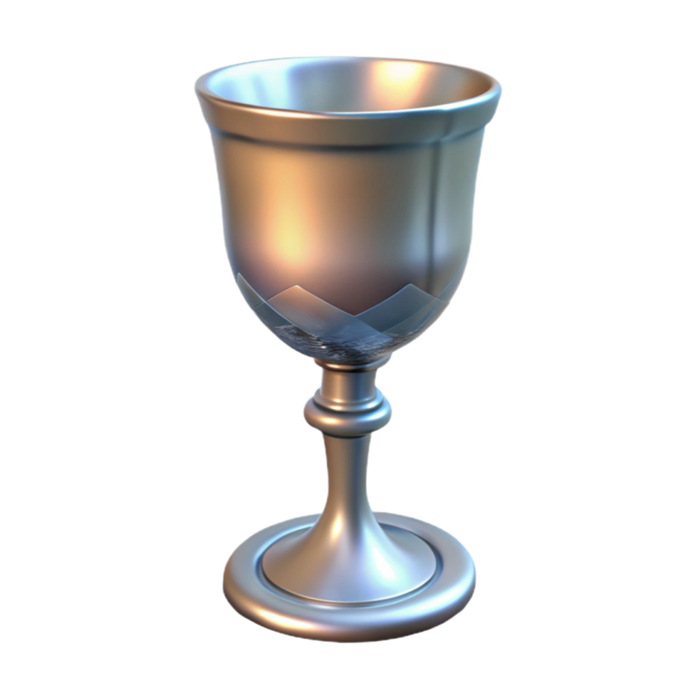 vibrant rustic Glass Goblet Elegant Design Isolated with Clear Glass detailed png