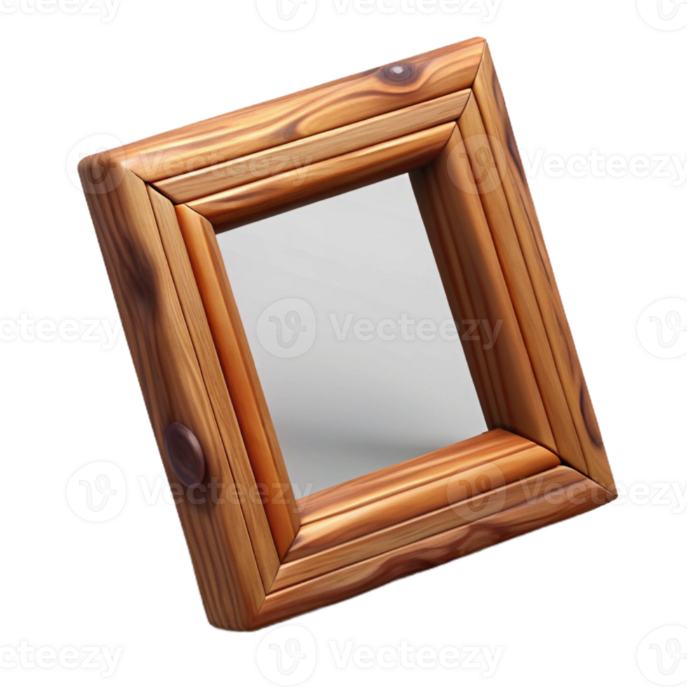 stunning rustic Wooden Picture Frame Isolated with Shadow Effect png