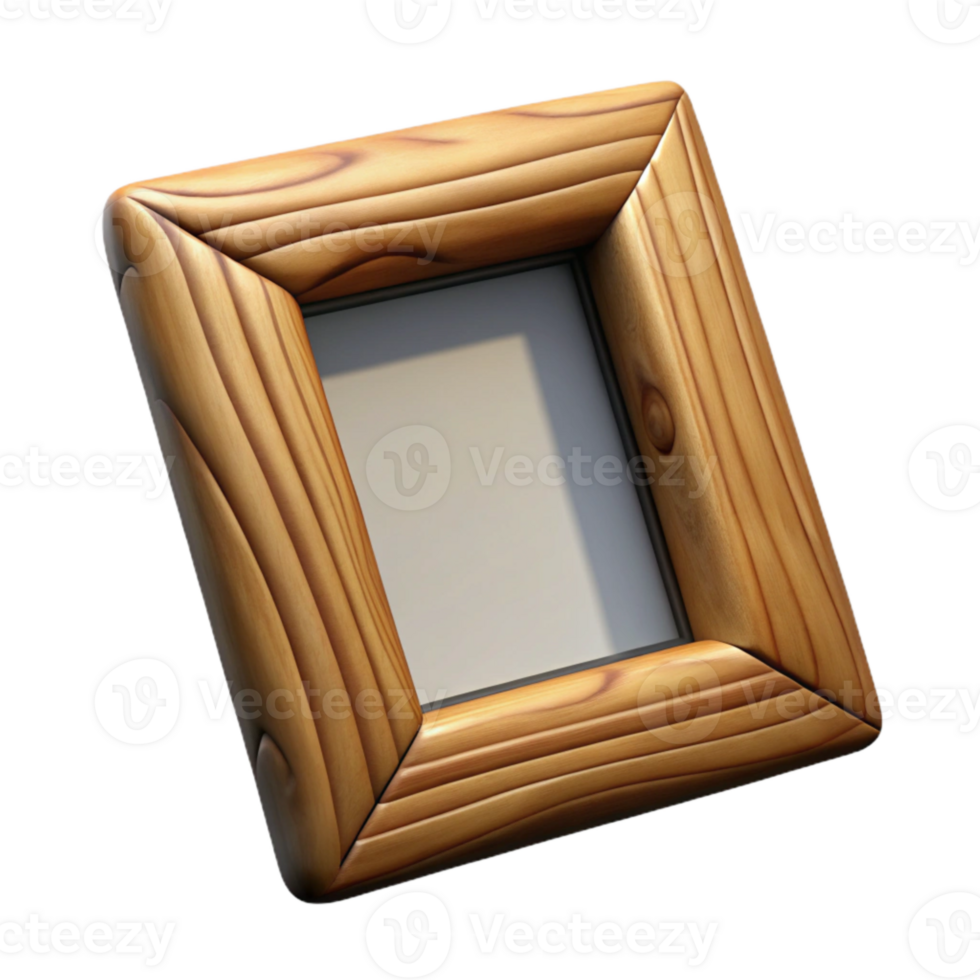 stunning creative Wooden Picture Frame Isolated with Shadow Effect original png