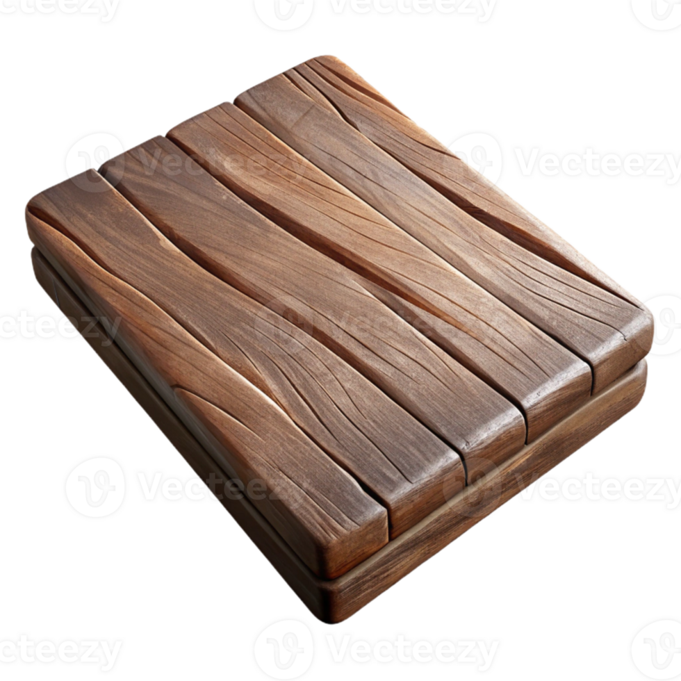 dramatic traditional Wooden Plank Textured Surface Transparent Background authentic png
