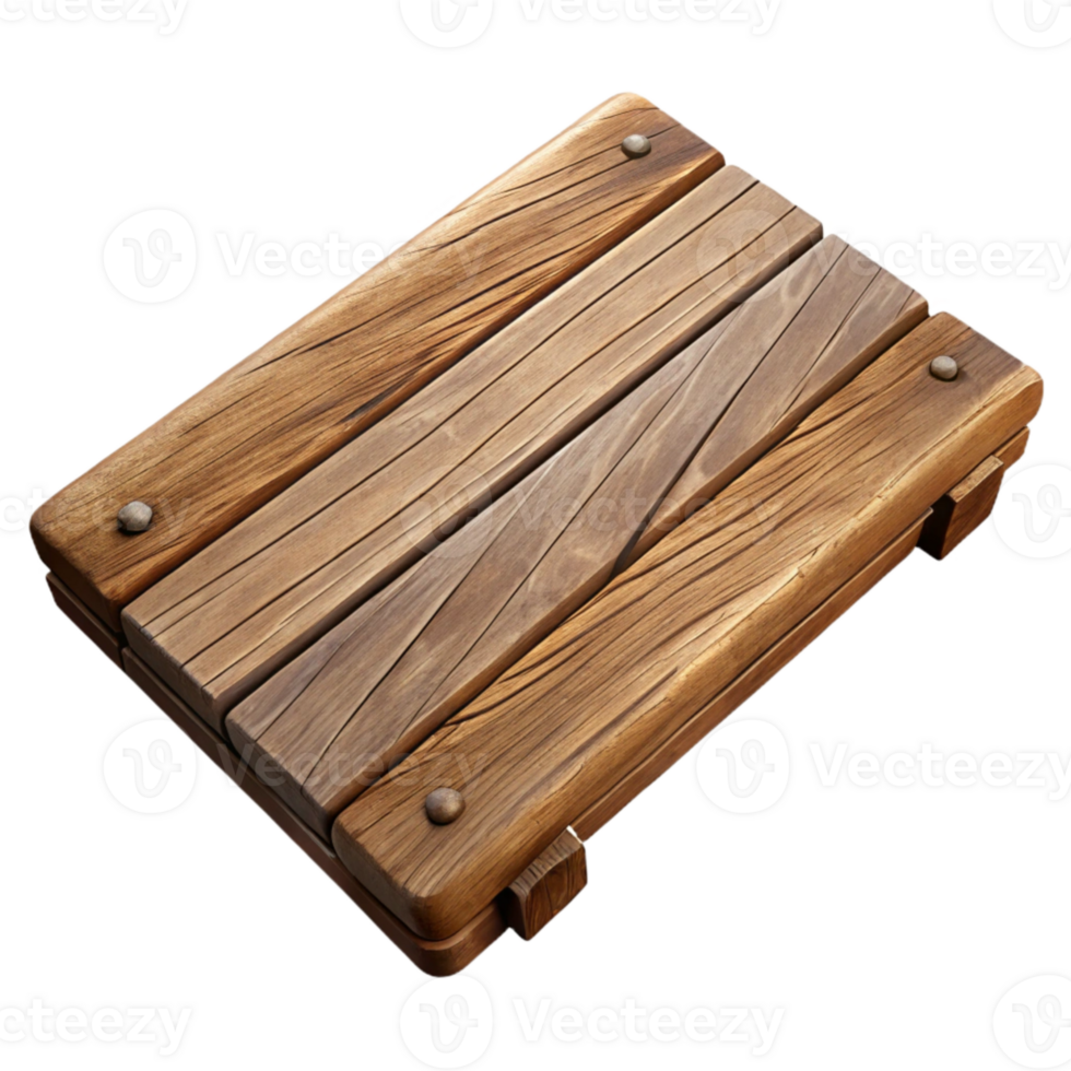 serene minimalist Wooden Plank Texture Isolated on Transparent Background original png