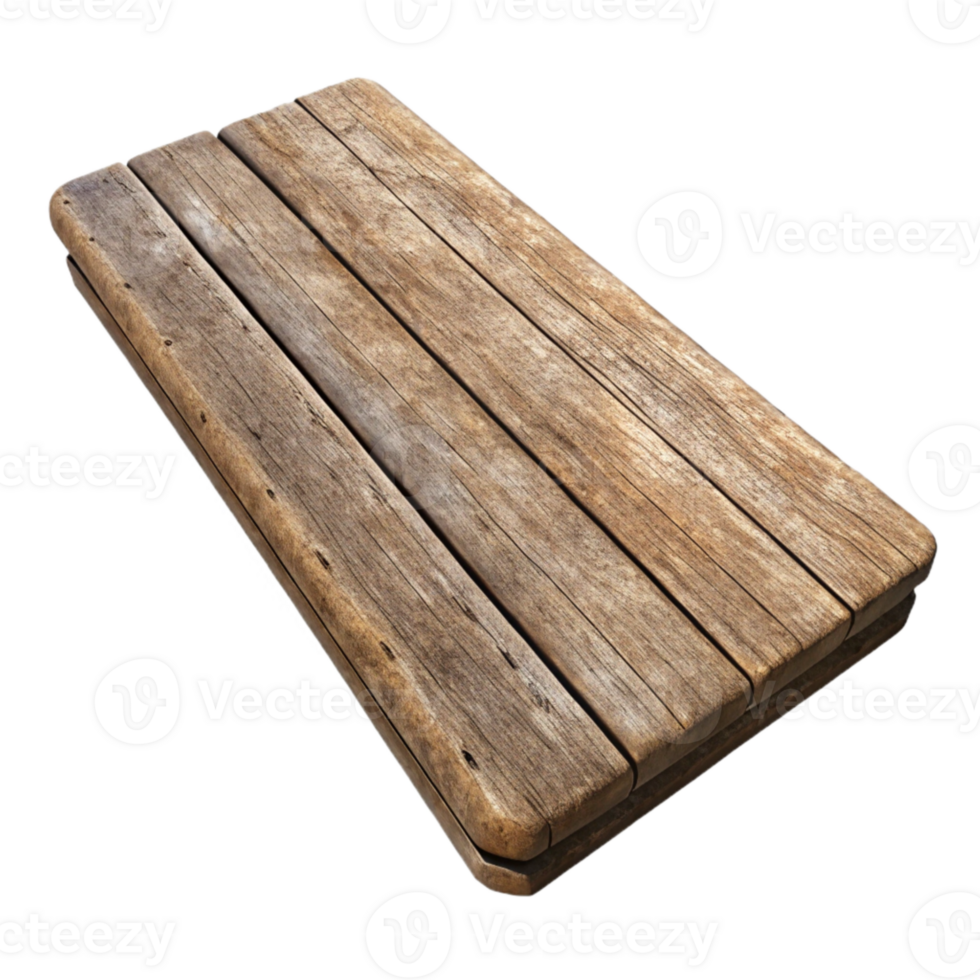 dramatic classic Wooden Plank Weathered Texture Transparent Background high quality png