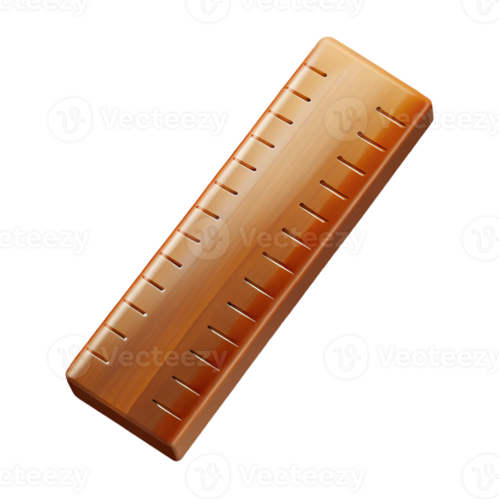 extraordinary modern Wooden Ruler with Metric Measurements Transparent Background authentic png