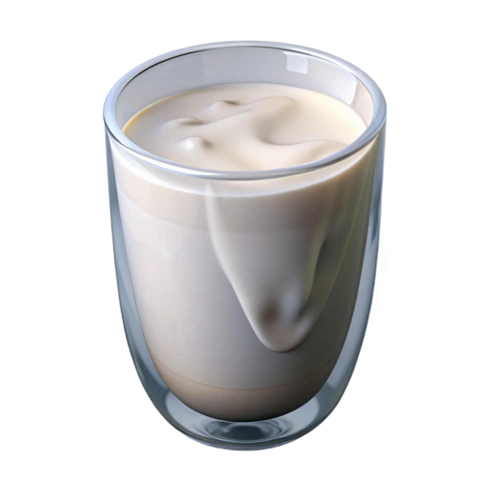 dramatic classic Glass of Milk Isolated with White Liquid high resolution png
