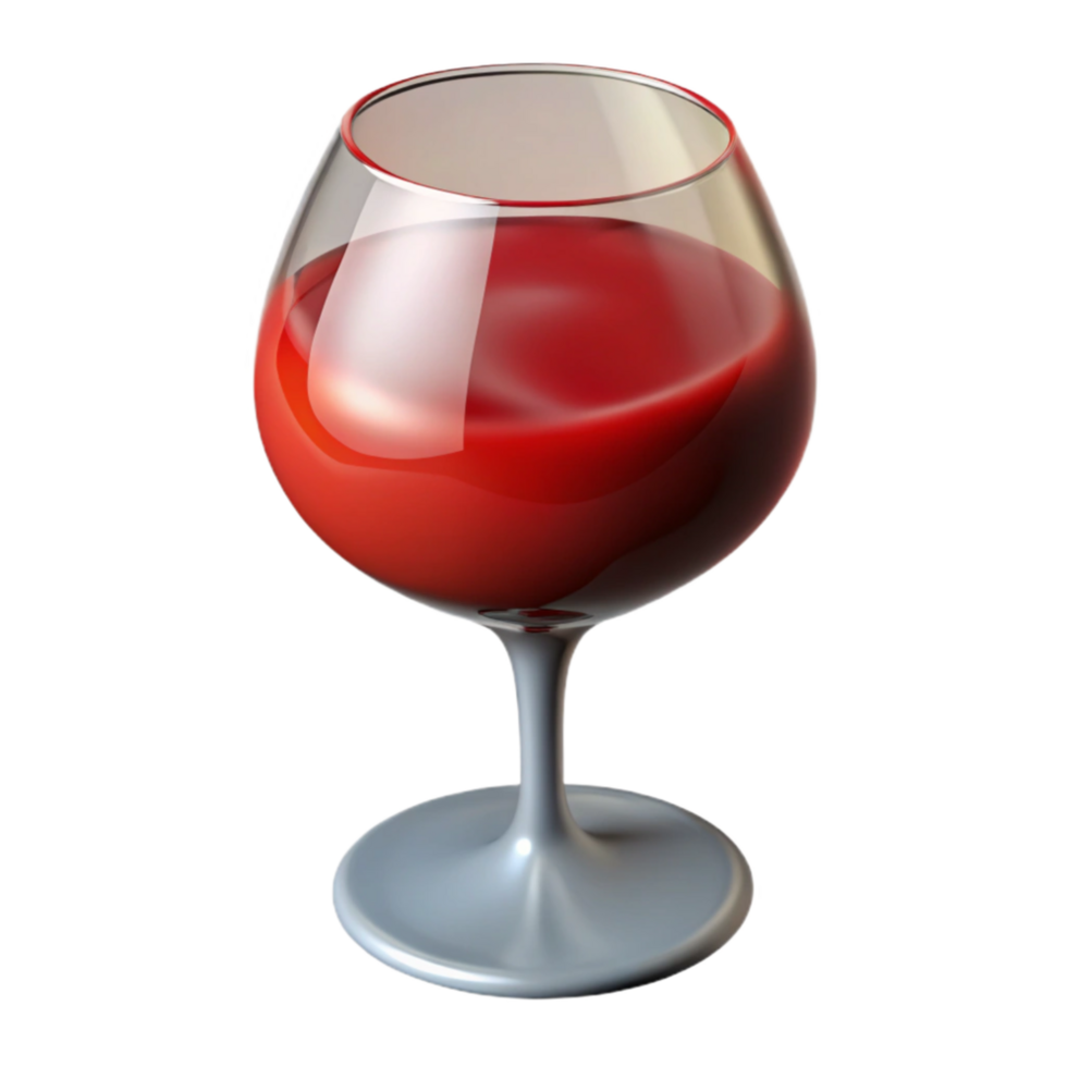 beautiful creative Glass of Red Wine Close Up Cutout premium png