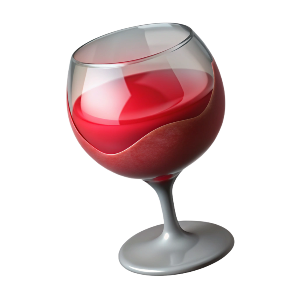elegant rustic Glass of Red Wine Close Up Cutout png