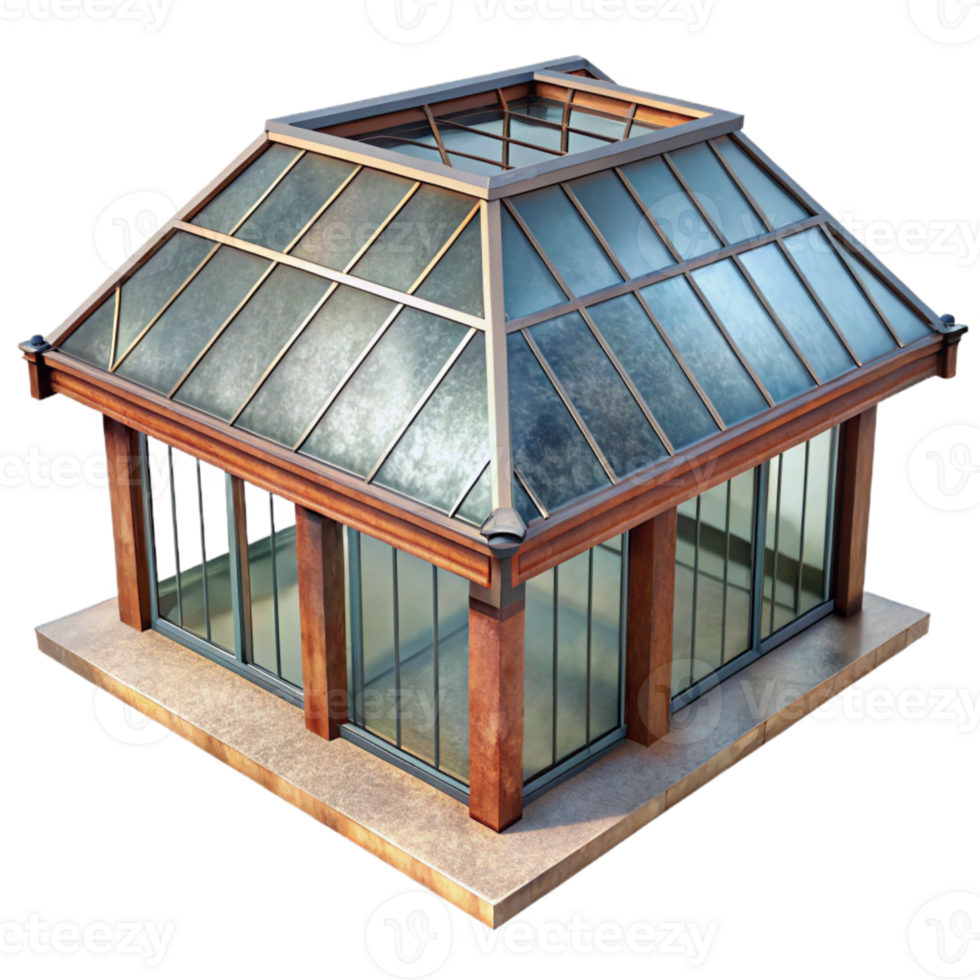 beautiful abstract Glass Roof Structure Architectural Detail Isolated genuine png