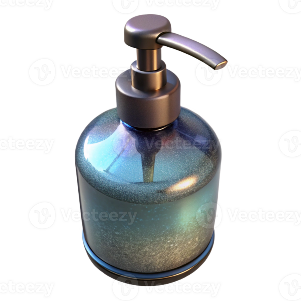 elegant creative Glass Soap Dispenser with Pump Isolated Cutout high quality png