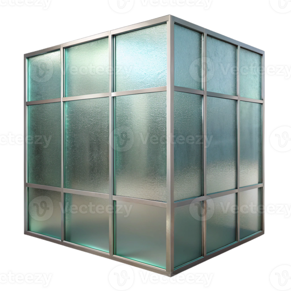 extraordinary minimalist Glass Wall Partition Transparent Panel Isolated high quality png