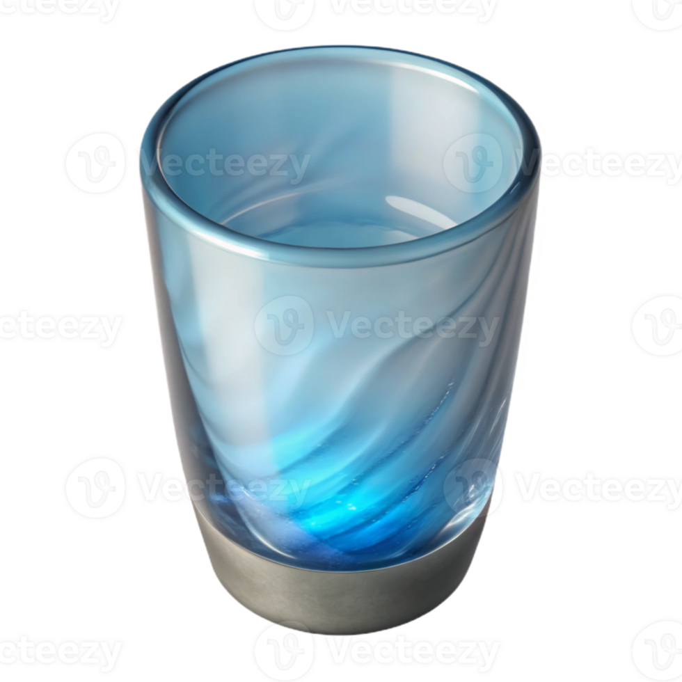 serene artistic Glass Water Empty Cutout Element high resolution png