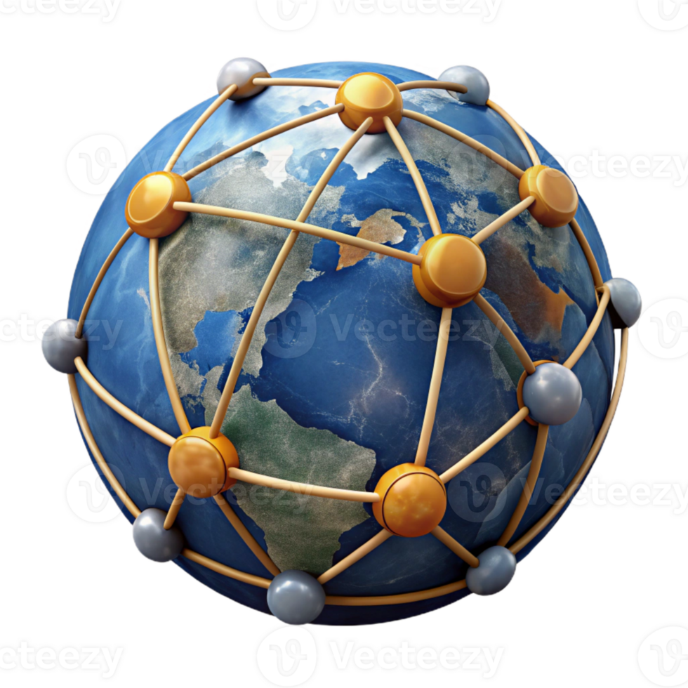 extraordinary rustic Global Communication Network Cutout premium png