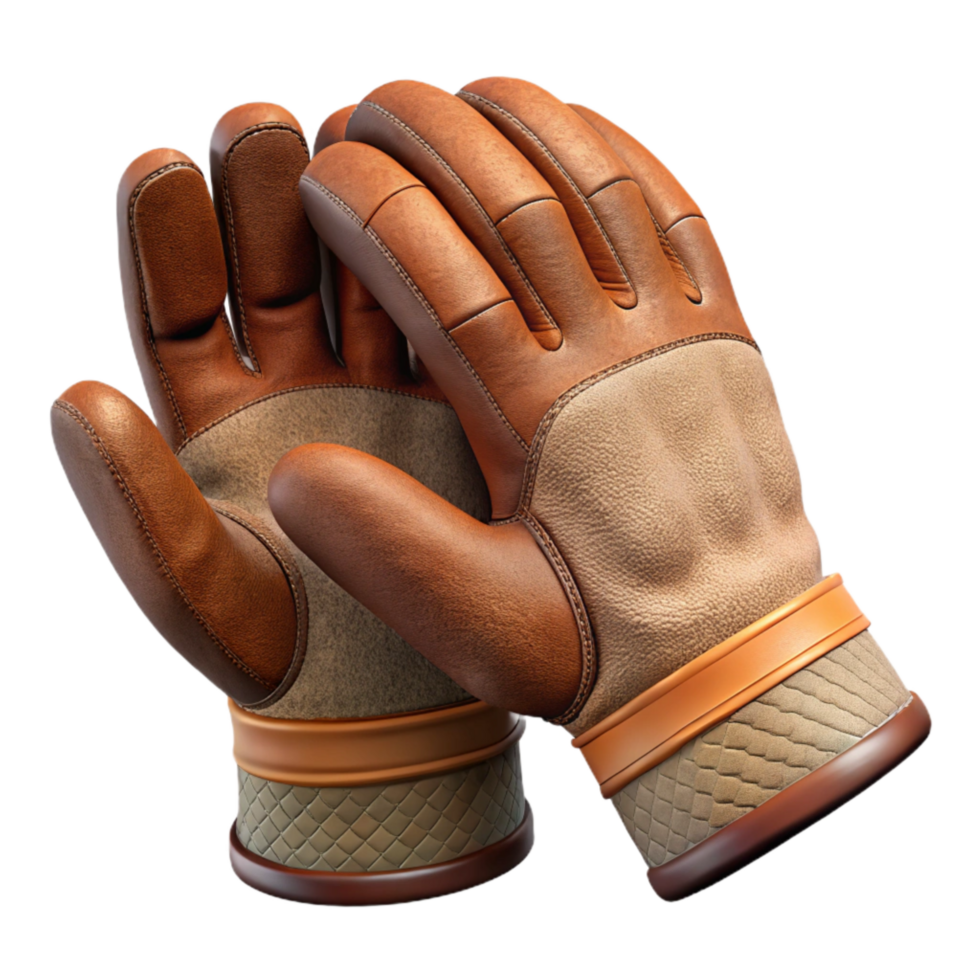 stunning modern Work Gloves Leather Grip Detailed Texture Transparent original png