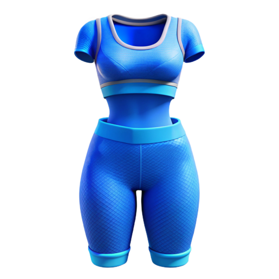 wonderful abstract Workout Clothes Blue Seamless Cutout Transparent Background high quality png