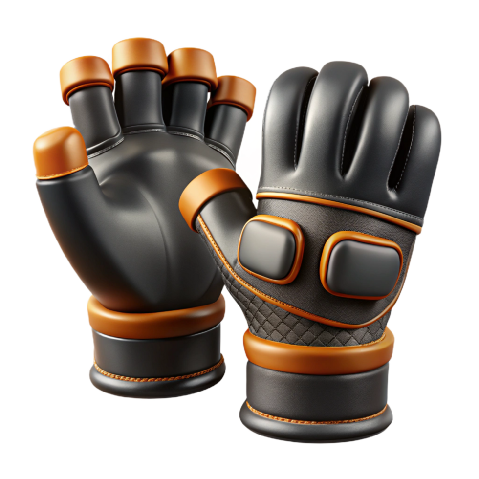 dramatic classic Workout Gloves Black Isolated Element exclusive png