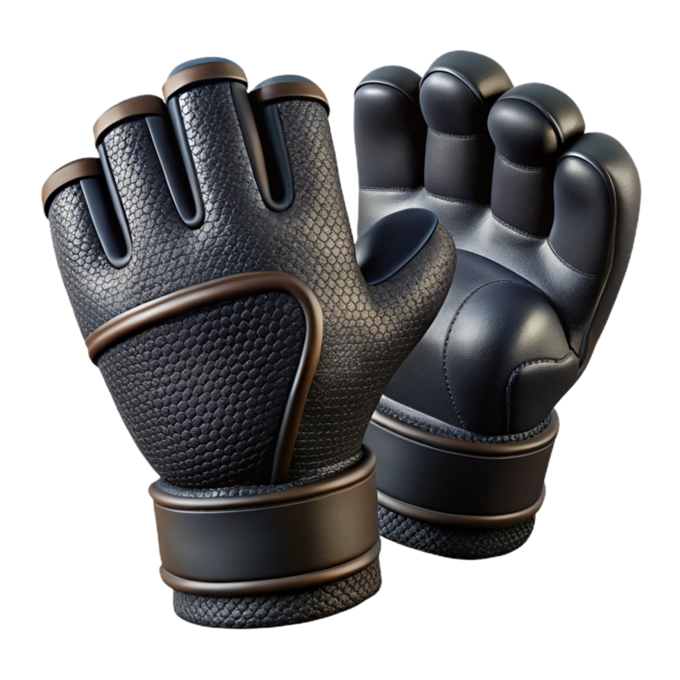 vibrant abstract Workout Gloves Black Isolated Element genuine png