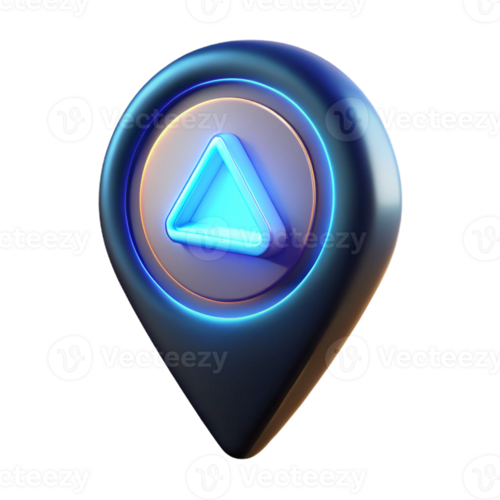 Glowing Ar Marker with Circular Design Isolated png