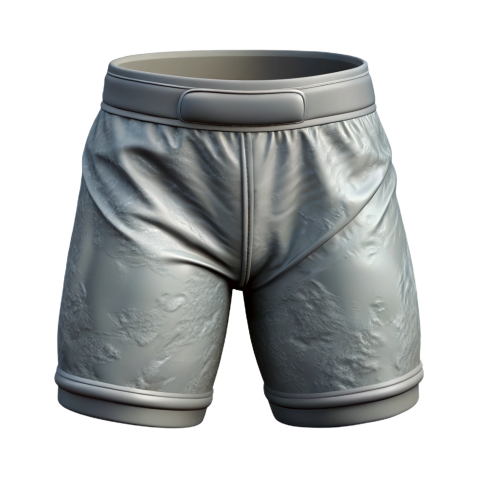 elegant contemporary Workout Shorts Gray Isolated Transparent Background high resolution png