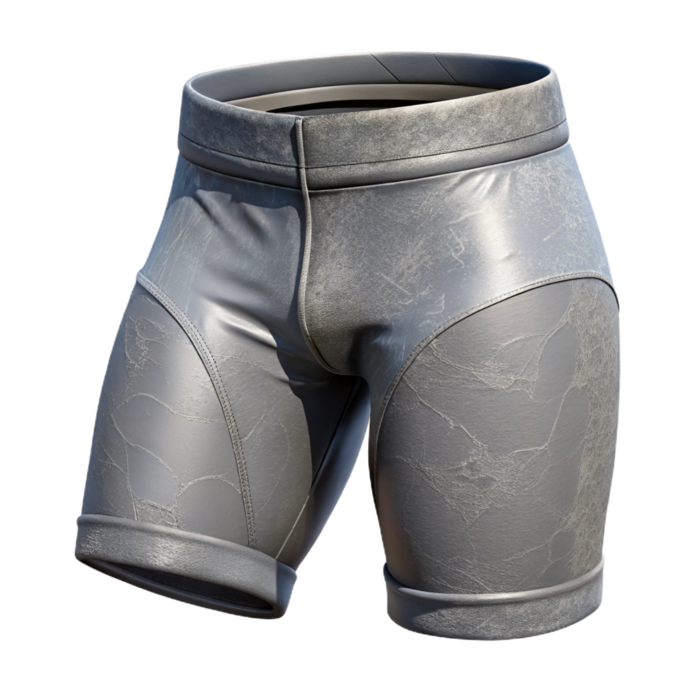magnificent modern Workout Shorts Gray Fabric Transparent Cutout detailed png