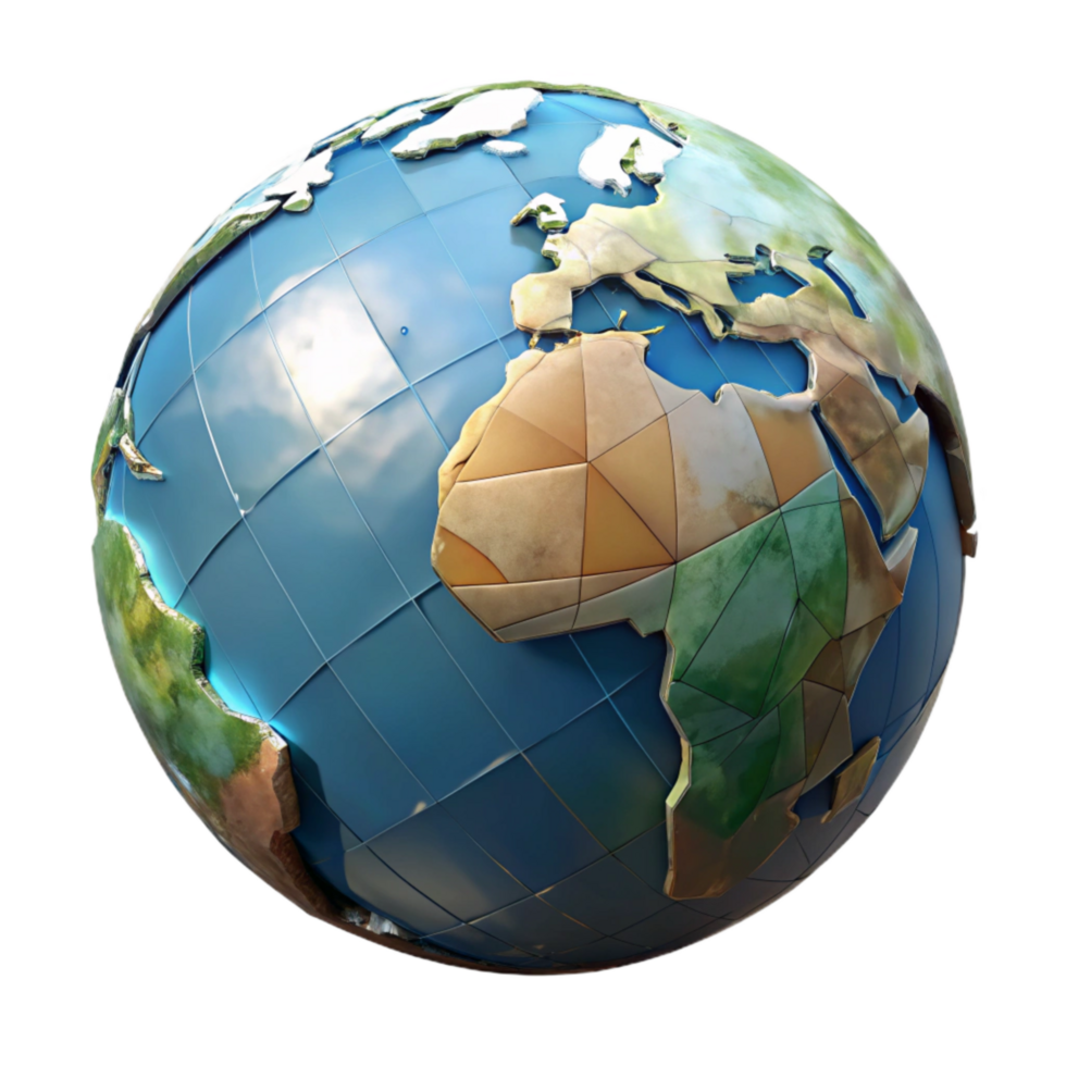 impressive artistic World Globe Angled View Transparent exclusive png