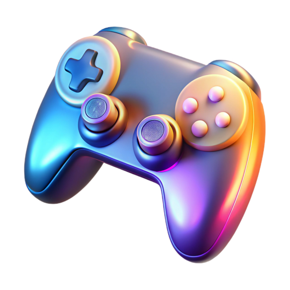 elegant minimalist Glowing Vr Controller Icon Isolated Element high resolution png