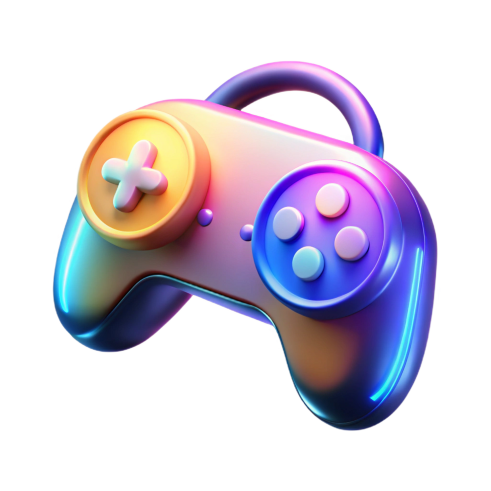 vibrant rustic Glowing Vr Controller Icon Isolated Element png