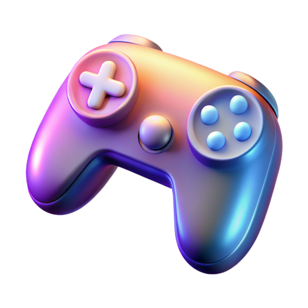 beautiful modern Glowing Vr Controller Icon Isolated Element genuine png