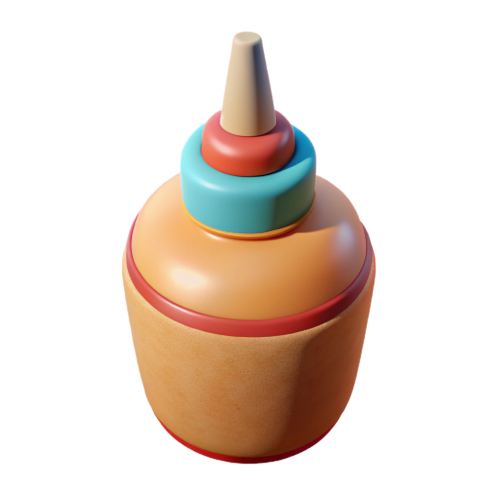 vibrant abstract Glue Bottle Isolated Cutout exclusive png